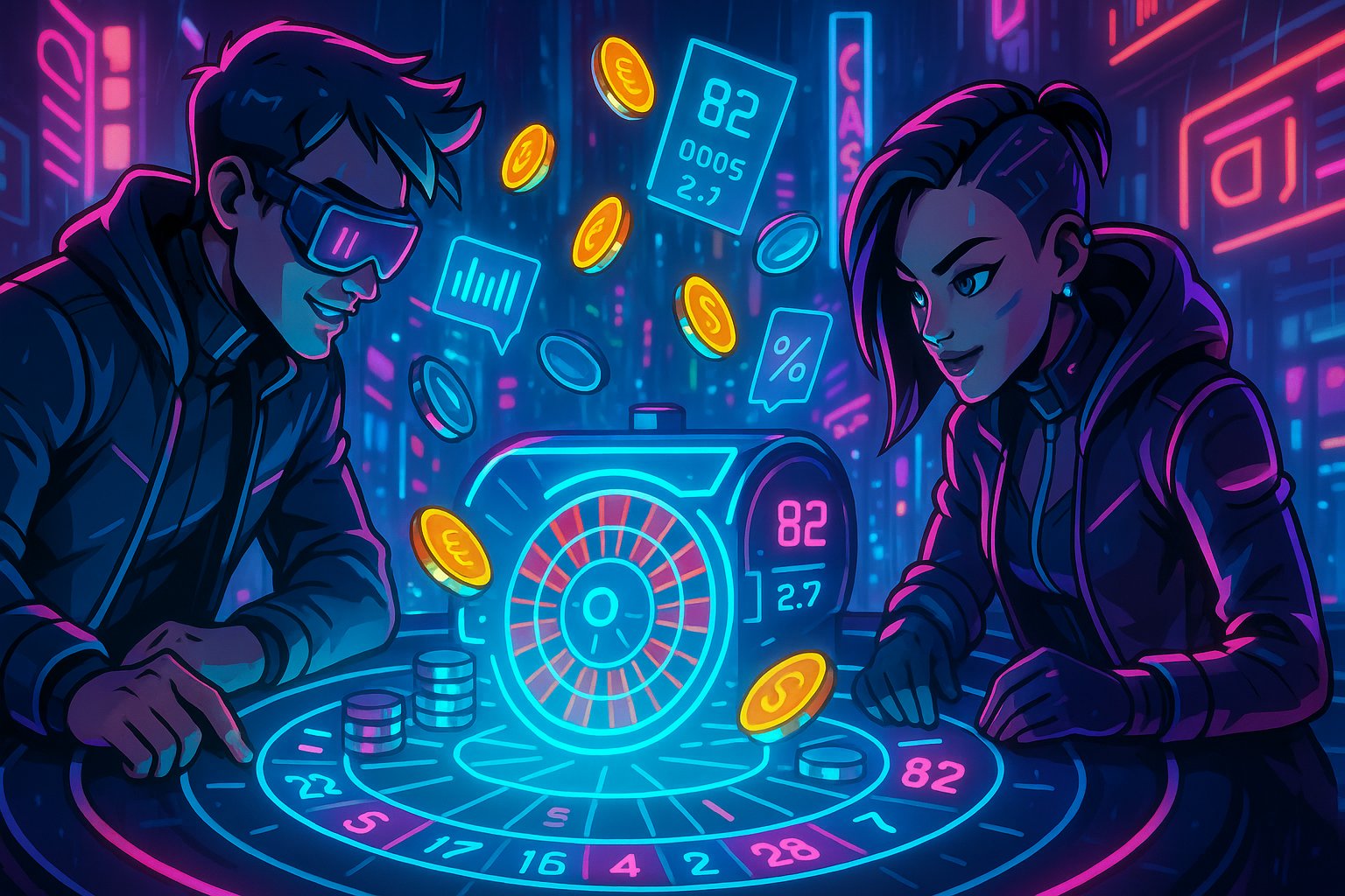 Casino-style card table representing live dealer games at msw